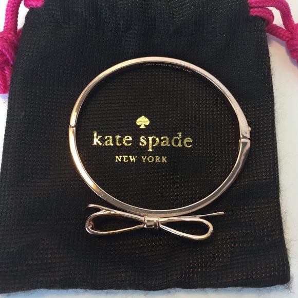 KATE SPADE Rose Gold 'Love Notes' Bangle Bracelet - Picture 2 of 8